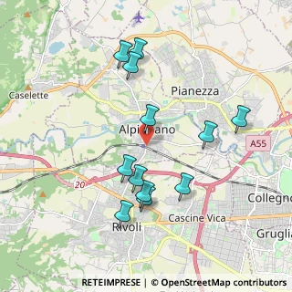 Mappa Via Nestore Delù, 10091 Alpignano TO, Italia (1.88333)