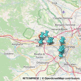 Mappa Via Nestore Delù, 10091 Alpignano TO, Italia (6.09769)