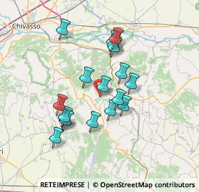 Mappa 14025 Cocconato AT, Italia (6.11778)