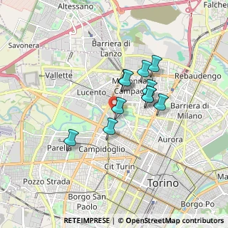 Mappa Corso Svizzera, 10142 Torino TO, Italia (1.28182)