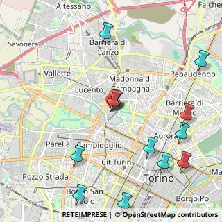 Mappa Corso Svizzera, 10142 Torino TO, Italia (2.45923)