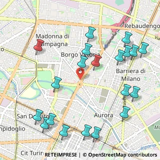 Mappa Via Stradella, 10149 Torino TO, Italia (1.3005)