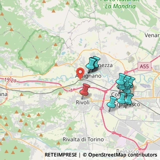 Mappa Via Perosa, 10091 Alpignano TO, Italia (3.60692)