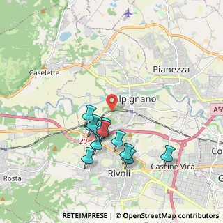 Mappa Via Perosa, 10091 Alpignano TO, Italia (1.74583)