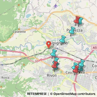 Mappa Via Perosa, 10091 Alpignano TO, Italia (2.55692)