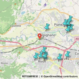 Mappa Via Perosa, 10091 Alpignano TO, Italia (2.74429)