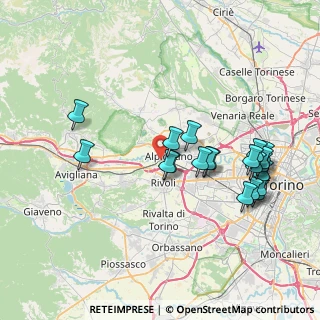 Mappa Via Perosa, 10091 Alpignano TO, Italia (7.9225)
