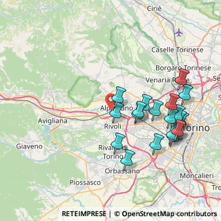Mappa Via Perosa, 10091 Alpignano TO, Italia (8.3185)