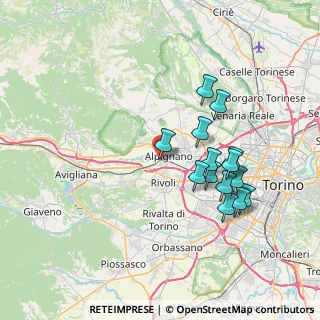 Mappa Via Perosa, 10091 Alpignano TO, Italia (6.92429)