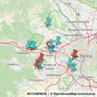 Mappa Via Perosa, 10091 Alpignano TO, Italia (6.95)