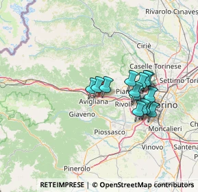 Mappa E70, 10051 Torino TO, Italia (11.08786)