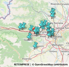 Mappa 10051 Torino TO, Italia (11.17632)