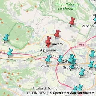 Mappa Via Andrea Provana, 10091 Alpignano TO, Italia (6.6375)