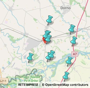 Mappa Via Fratelli Rosselli, 27039 Sannazzaro De' Burgondi PV, Italia (3.38545)