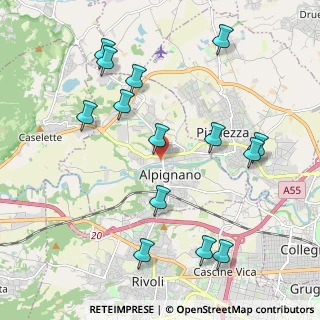 Mappa Via Moncenisio, 10091 Alpignano TO, Italia (2.28143)