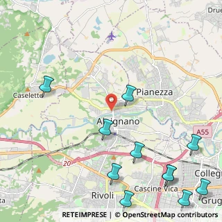 Mappa Via Moncenisio, 10091 Alpignano TO, Italia (3.09636)