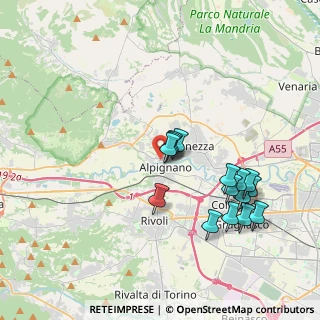 Mappa Via Moncenisio, 10091 Alpignano TO, Italia (3.696)