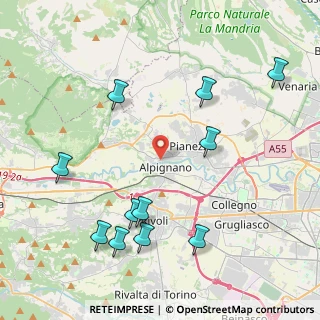 Mappa Via Dieci Martiri del Maiolo, 10091 Alpignano TO, Italia (4.83909)