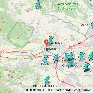 Mappa Via Moncenisio, 10091 Alpignano TO, Italia (6.9865)