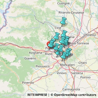 Mappa , 10091 Alpignano TO, Italia (9.35133)
