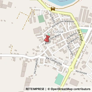 Mappa Via Comacchio, 12, 45020 Lusia, Rovigo (Veneto)