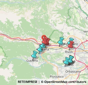 Mappa Via dei Suppo, 10051 Avigliana TO, Italia (7.48083)