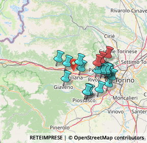 Mappa Via dei Suppo, 10051 Avigliana TO, Italia (11.0665)