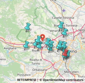 Mappa Via G. Mazzini, 10044 Pianezza TO, Italia (6.58647)