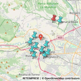 Mappa Via G. Mazzini, 10044 Pianezza TO, Italia (3.32167)