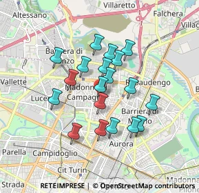 Mappa Via Saorgio, 10147 Torino TO, Italia (1.41632)
