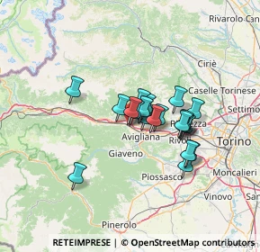 Mappa Corso Moncenisio, 10057 Sant'Ambrogio di Torino TO, Italia (9.4065)