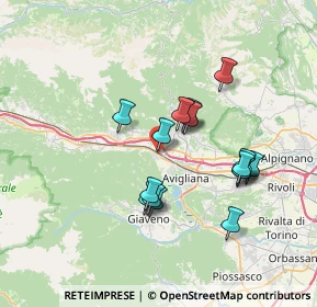 Mappa Corso Moncenisio, 10057 Sant'Ambrogio di Torino TO, Italia (6.10882)