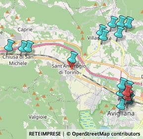 Mappa Corso Moncenisio, 10057 Sant'Ambrogio di Torino TO, Italia (2.9925)