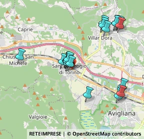 Mappa Corso Moncenisio, 10057 Sant'Ambrogio di Torino TO, Italia (1.8515)