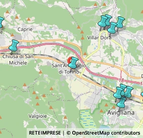 Mappa Corso Moncenisio, 10057 Sant'Ambrogio di Torino TO, Italia (3.0625)