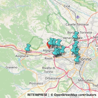 Mappa Via Bardonecchia, 10091 Alpignano TO, Italia (5.79154)