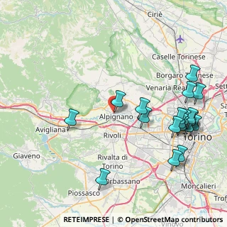 Mappa Via Bardonecchia, 10091 Alpignano TO, Italia (9.89)
