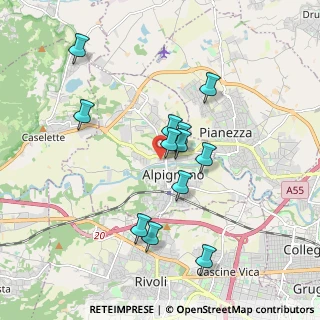 Mappa Via Bardonecchia, 10091 Alpignano TO, Italia (1.72462)