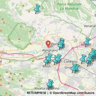 Mappa Via Bardonecchia, 10091 Alpignano TO, Italia (5.8465)