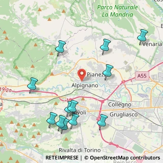Mappa Via Bardonecchia, 10091 Alpignano TO, Italia (4.9275)