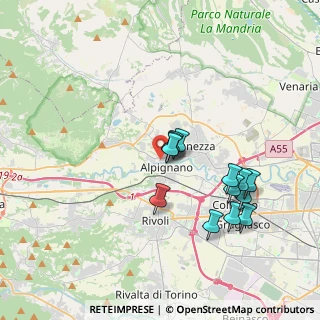 Mappa Via Bardonecchia, 10091 Alpignano TO, Italia (3.43692)