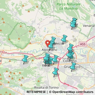 Mappa Via Bardonecchia, 10091 Alpignano TO, Italia (3.95647)