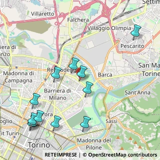 Mappa Via Sandro Botticelli, 10123 Torino TO, Italia (2.5425)