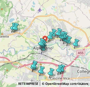 Mappa Via Roma, 10091 Alpignano TO, Italia (1.848)