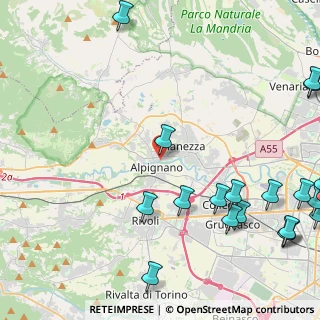 Mappa Via Roma, 10091 Alpignano TO, Italia (6.6725)