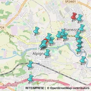 Mappa Via Roma, 10091 Alpignano TO, Italia (1.0755)