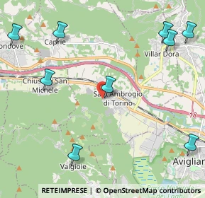 Mappa Via Sacra di S. Michele, 10057 Sant'Ambrogio di Torino TO, Italia (3.23636)