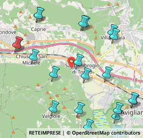Mappa Via Sacra di S. Michele, 10057 Sant'Ambrogio di Torino TO, Italia (2.6715)