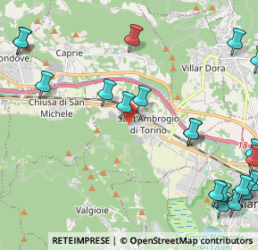 Mappa Via Sacra di S. Michele, 10057 Sant'Ambrogio di Torino TO, Italia (3.0875)