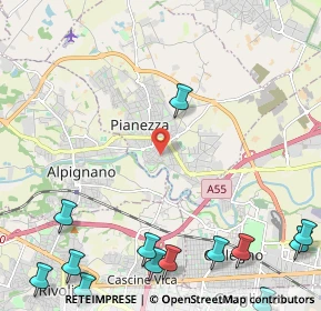 Mappa Via Gariglietti, 10044 Pianezza TO, Italia (3.46769)